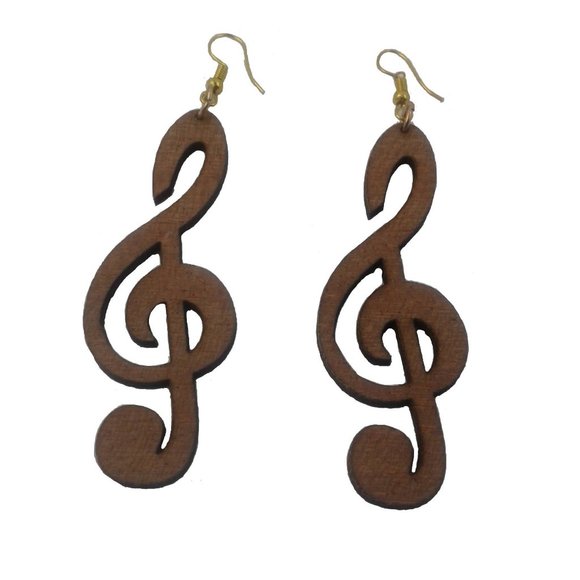 Handmade Jewelry - Music Note Earrings